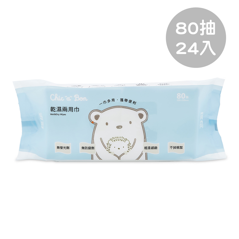 奇哥 【奇哥】 乾濕兩用巾-80抽24包