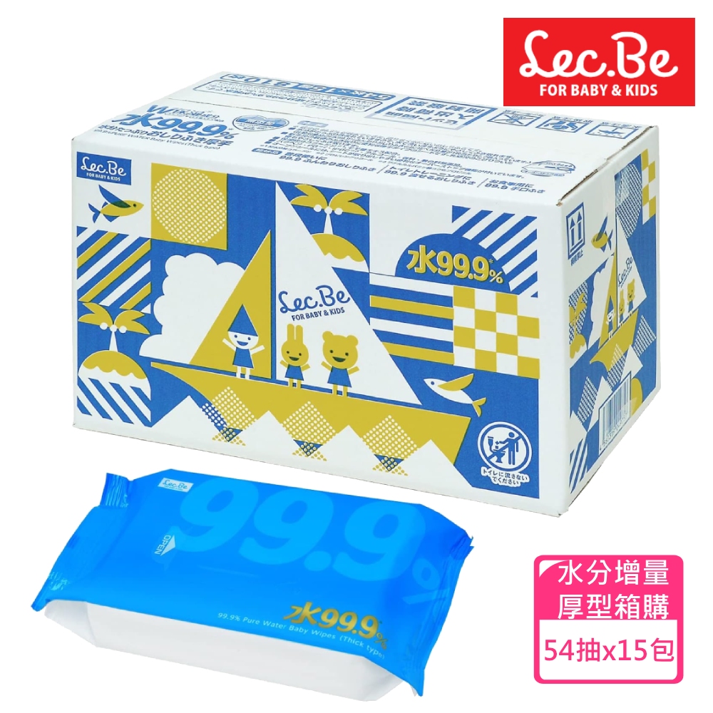 LEC [日本] 純水99.9%一般型濕紙巾(箱購80抽X20包)