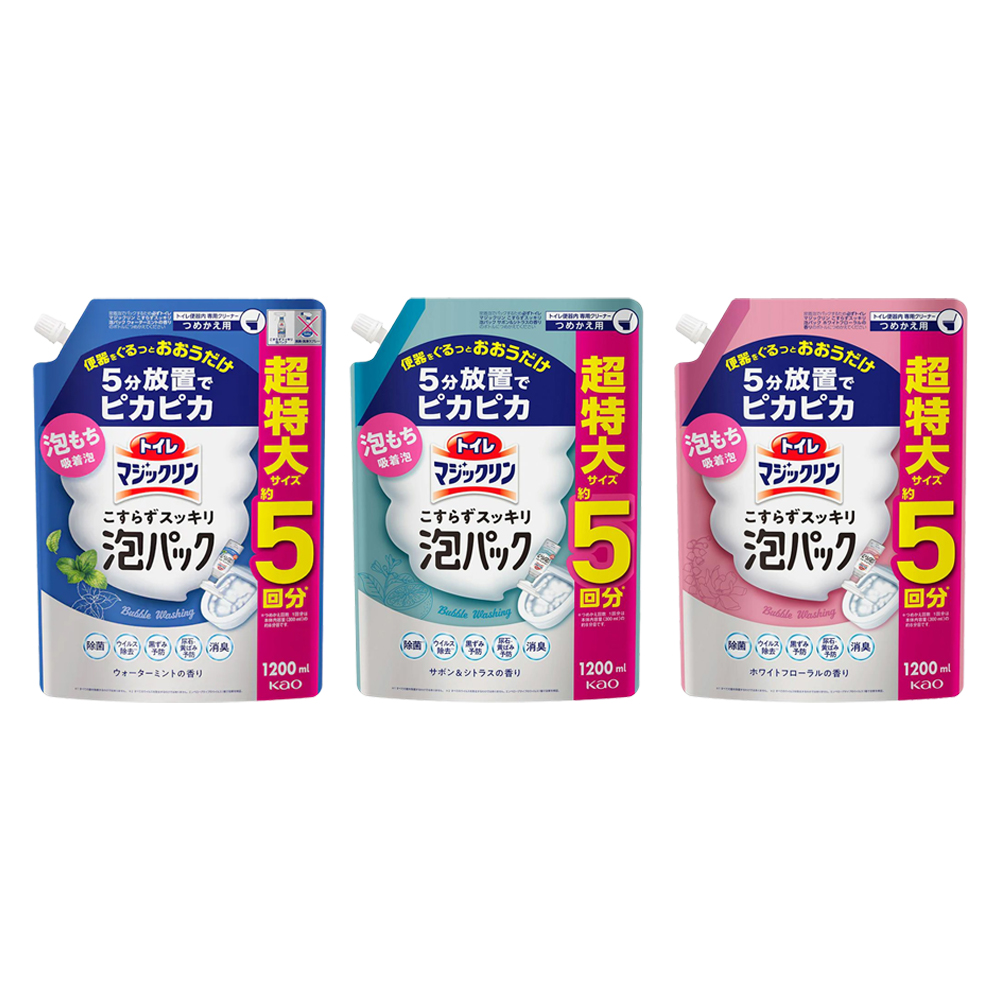 Magiclean馬桶香氛超濃密泡沫清潔劑補充包1200ml