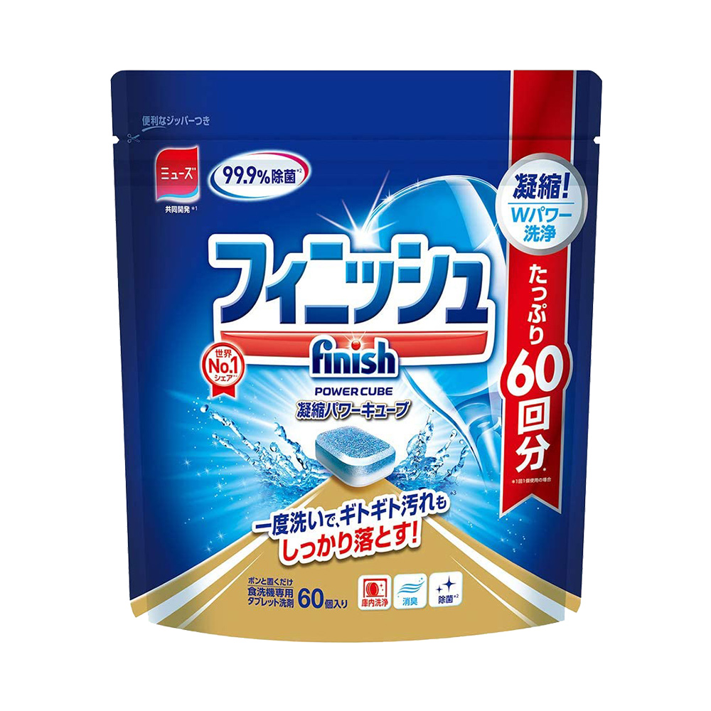 【日本FINISH】洗碗機專用洗碗錠-60錠入(日本境內MUSE共同開發)