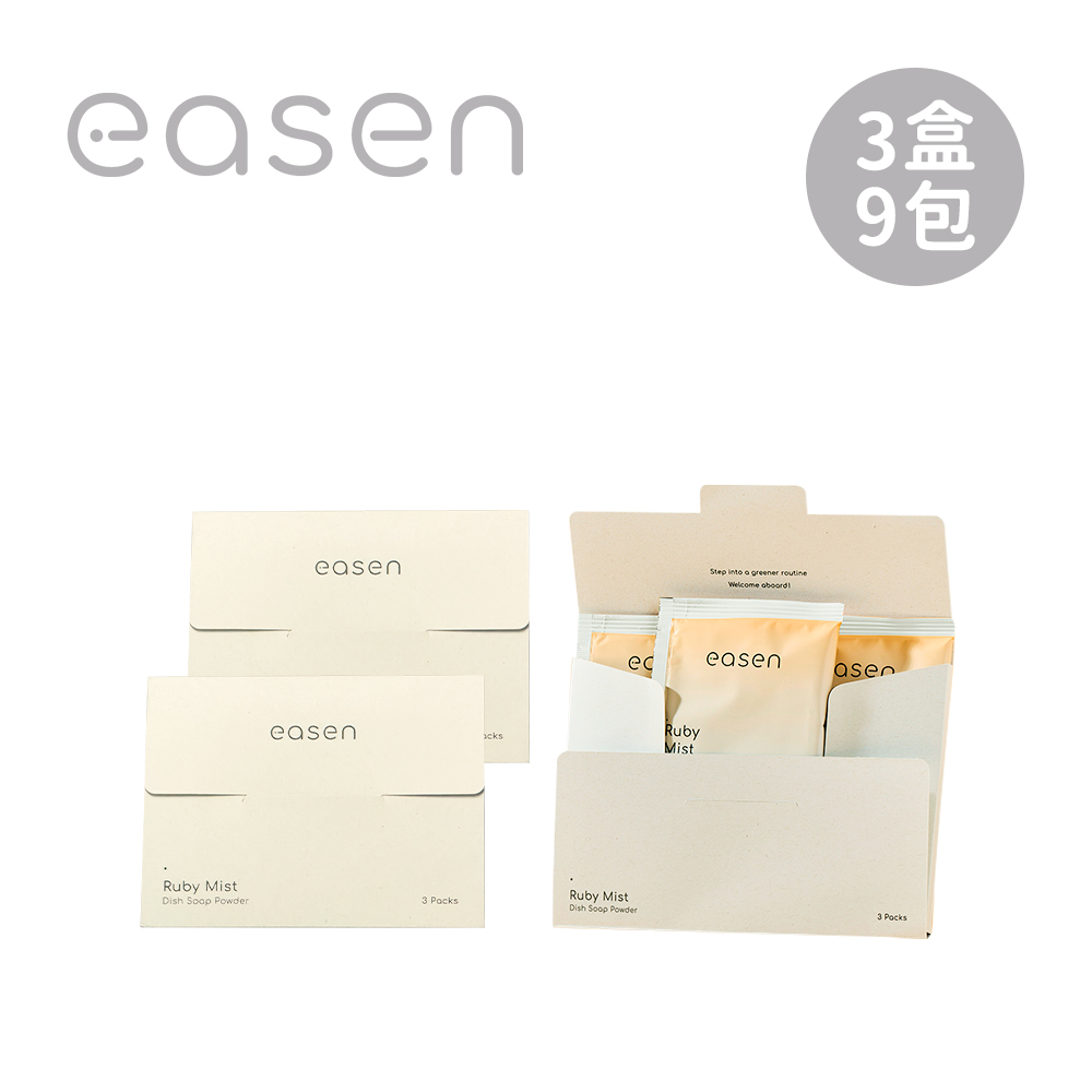 Easen 植萃循環精油洗碗精 補充包 三盒共９包