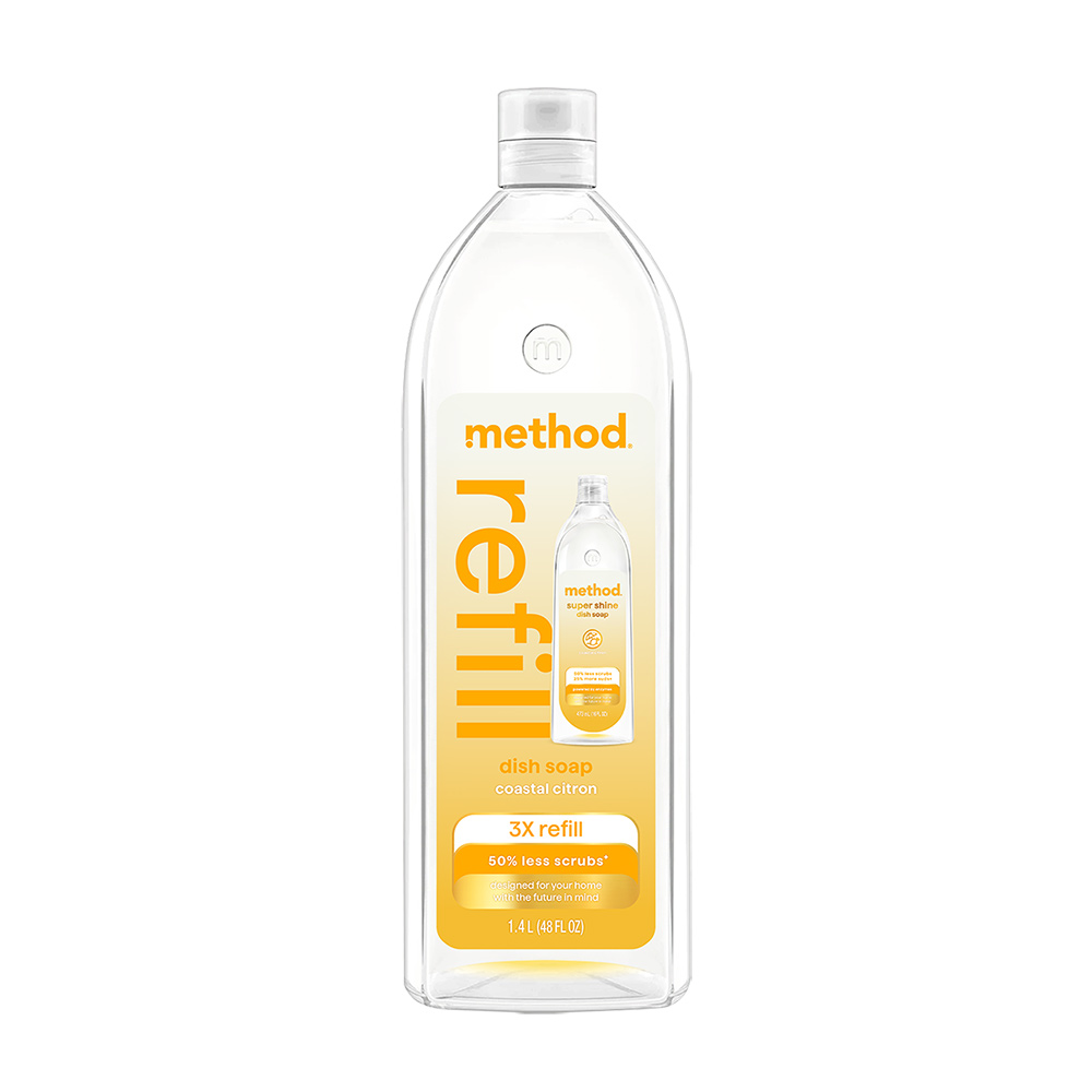 Method 美則 極淨效速洗碗精補充瓶-海岸香橙1.4L