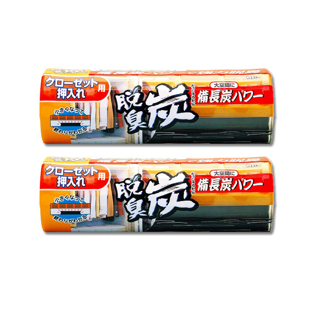 ST 雞仔牌 (2盒超值組)日本儲藏室專用脫臭炭備長炭除臭盒300g/大橘盒