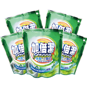 加倍潔 茶樹+小蘇打洗衣槽去污劑 300mlx5包