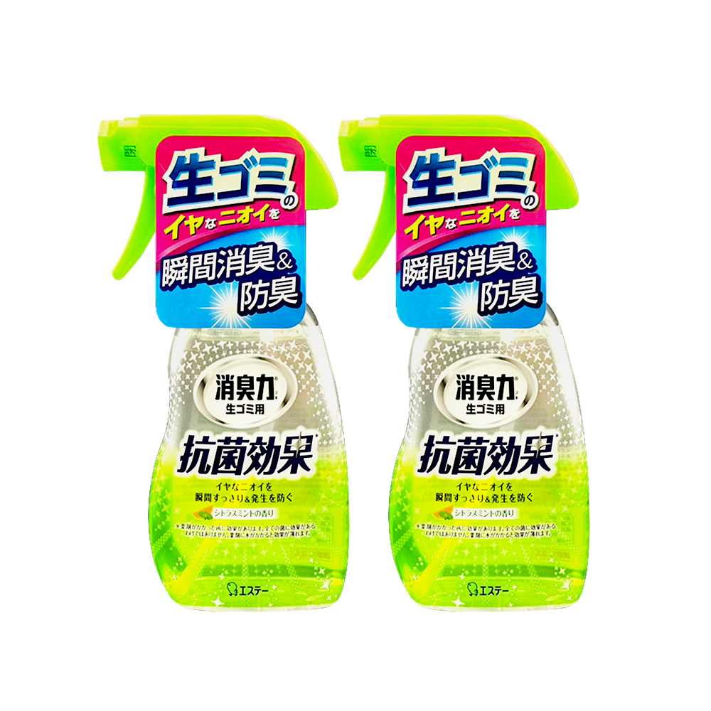 ST 雞仔牌 (2瓶超值組)日本消臭力-廚房瞬間消臭防臭除臭噴霧-柑橘薄荷香200ml/綠瓶(廚房香氛清潔劑)