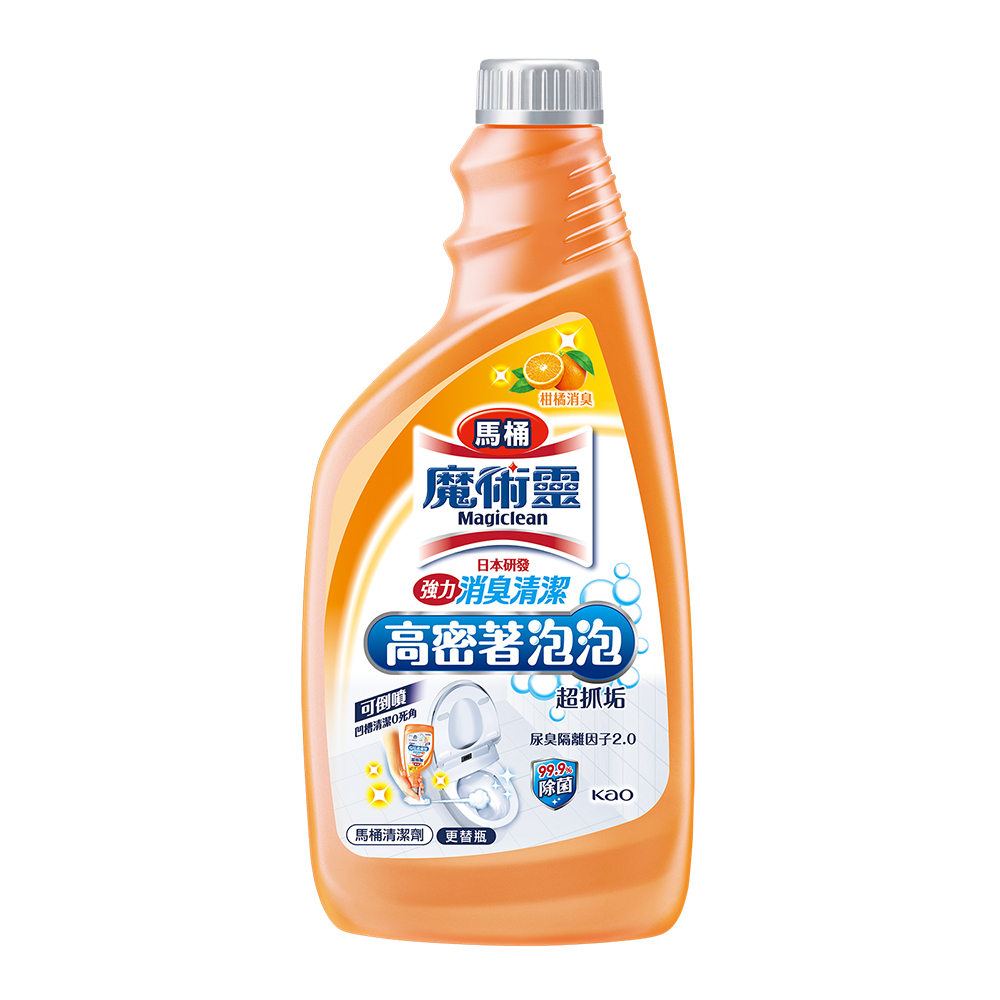 高密泡馬桶清潔劑 柑橘消臭 更替瓶500ML