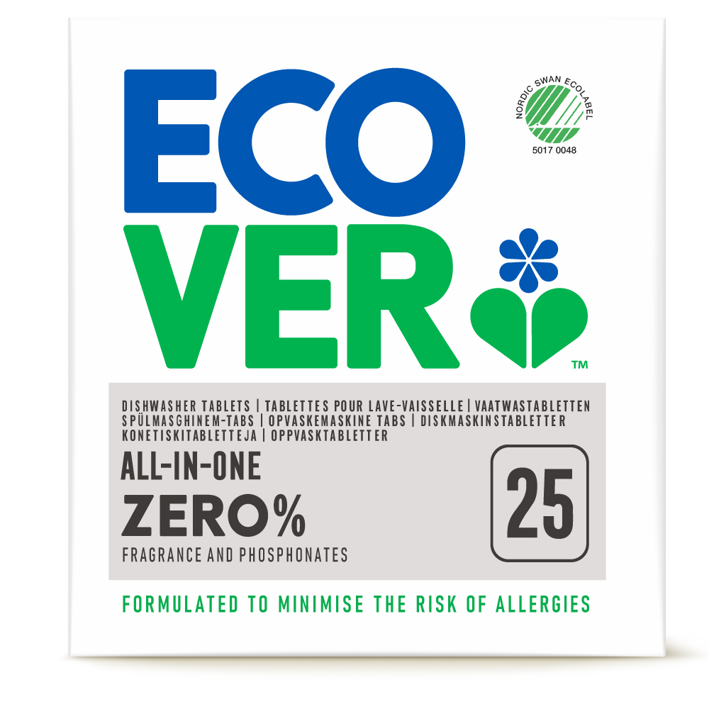 ECOVER宜珂 無添加ZERO洗碗機專用洗碗錠 (25顆入/500g)