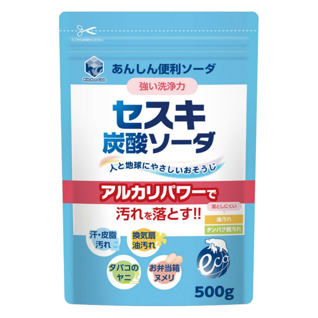 第一石鹼 SESUKI廚房清潔用碳酸蘇打 500g 二入組合