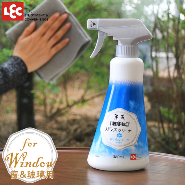 [日本]激落鏡子防霧用泡沫型清潔劑380ml(花香)