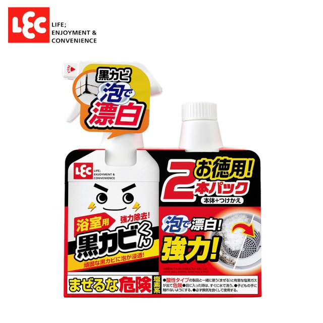 【日本】黑霉君強力除霉泡泡噴劑+補充罐限量超值組(400ml+400ml ,共800ml)