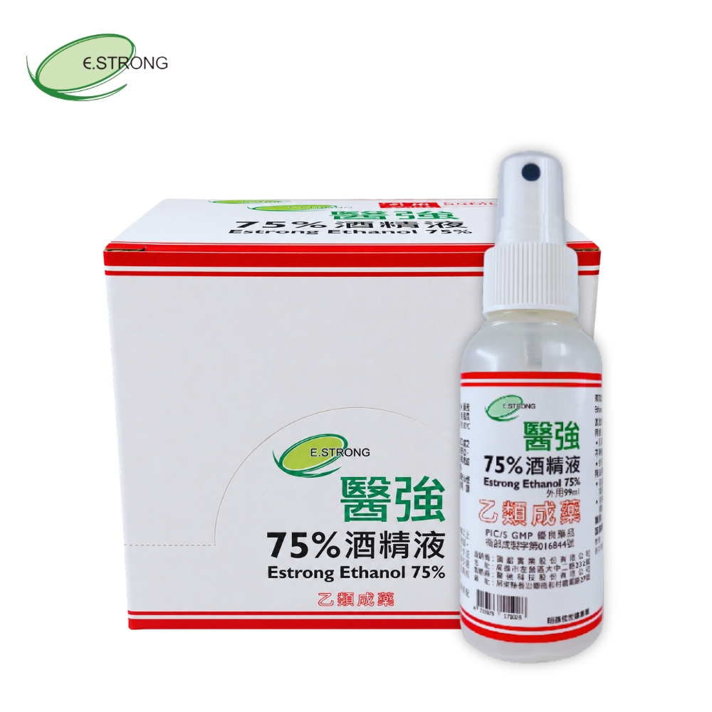 醫強 75%酒精液 99ml x12/盒