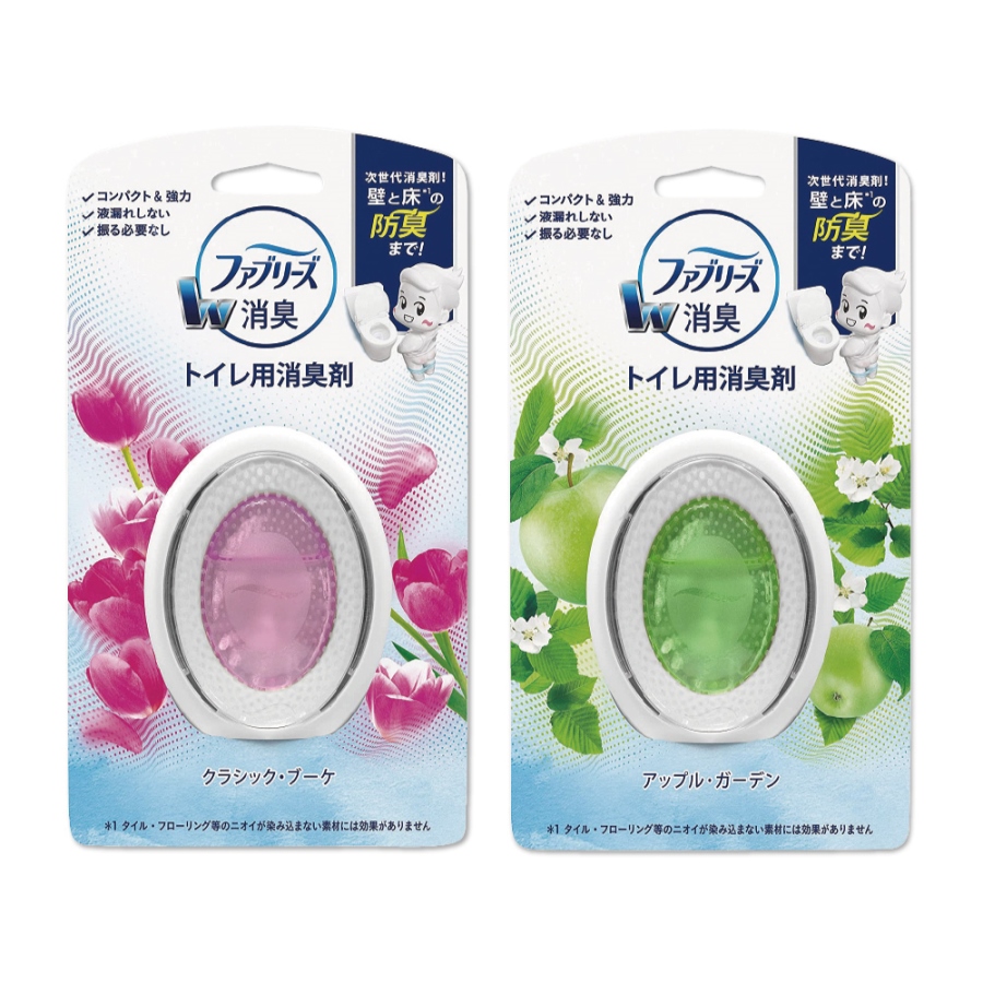(2盒超值組)日本Febreze風倍清-W系列浴室廁所按鈕型1鍵除臭空氣芳香劑6ml/