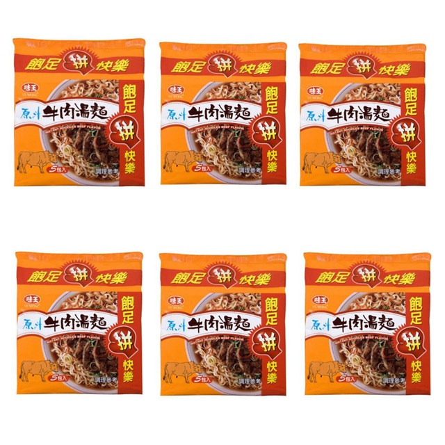 味王 _原汁牛肉湯麵(5包x6袋/箱) /牛肉麵