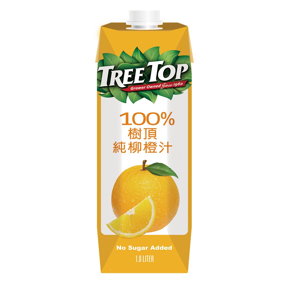 Tree top 樹頂 100%柳橙汁1000mlx20瓶(鋁箔包)