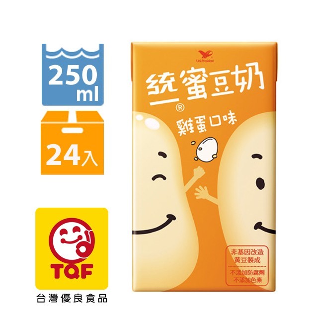 《統一》蜜豆奶-雞蛋口味(24入/箱) 