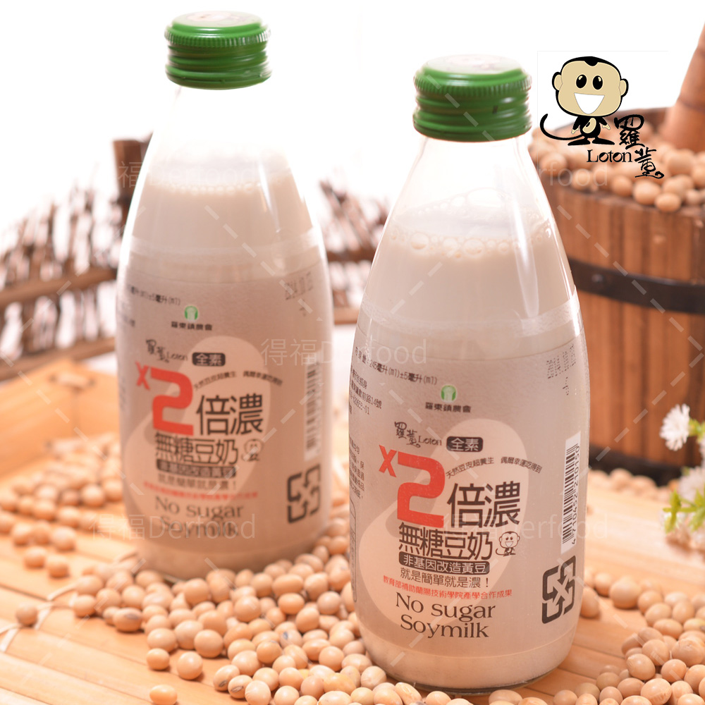 純淨 【羅東農會】羅董純濃無加糖豆奶 24瓶(245ml/罐)