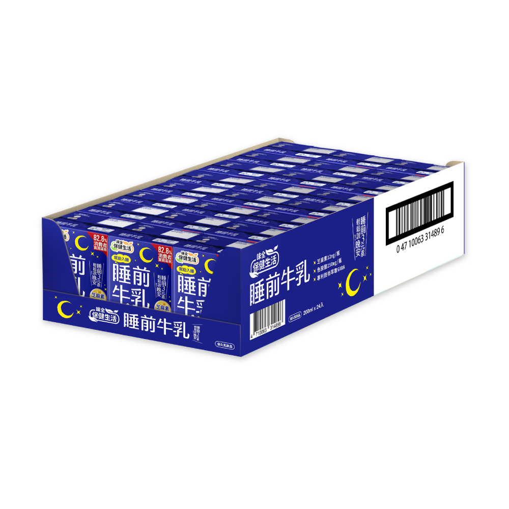 味全 睡前牛乳200ml(24入/箱)