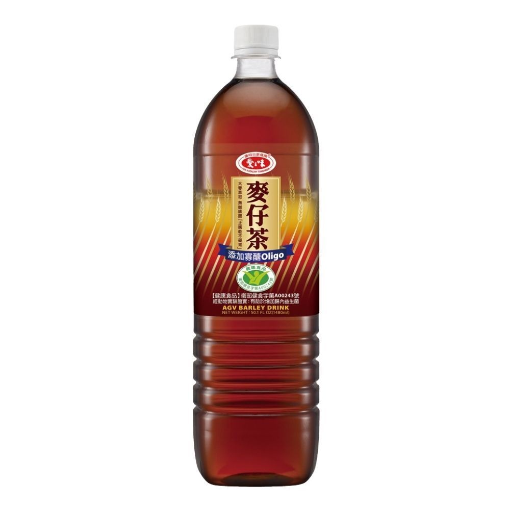 愛之味 麥仔茶(1480ml x 12入/箱) - 止嘴乾,不礙胃