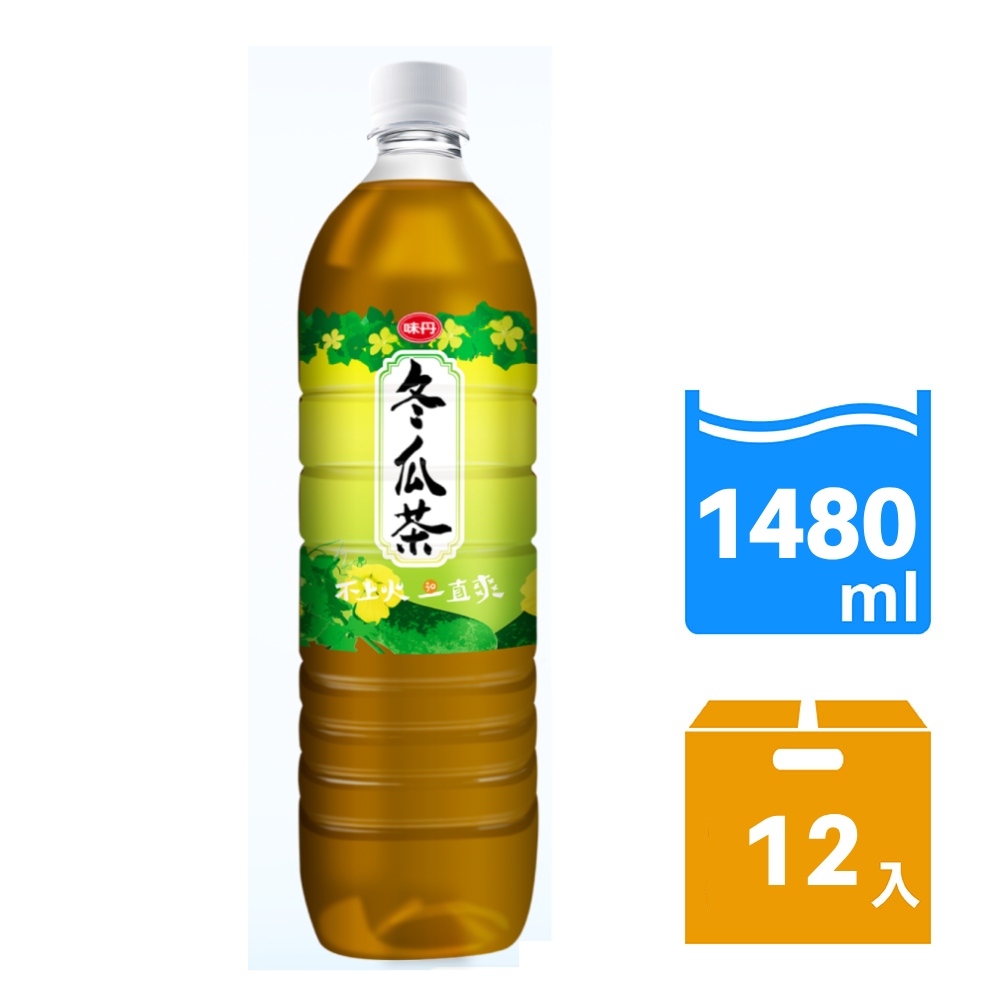 味丹 冬瓜茶1480ml (12瓶/箱)