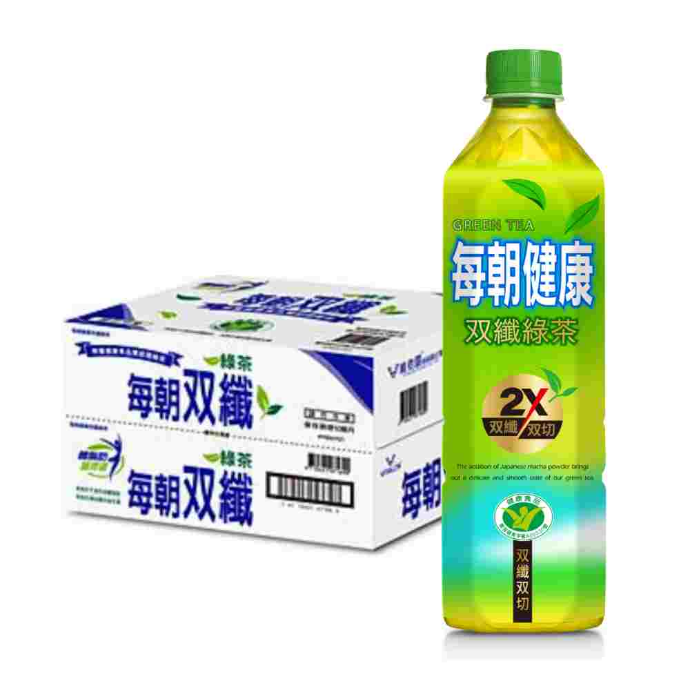 每朝健康雙纖綠茶650ml(24入/箱)