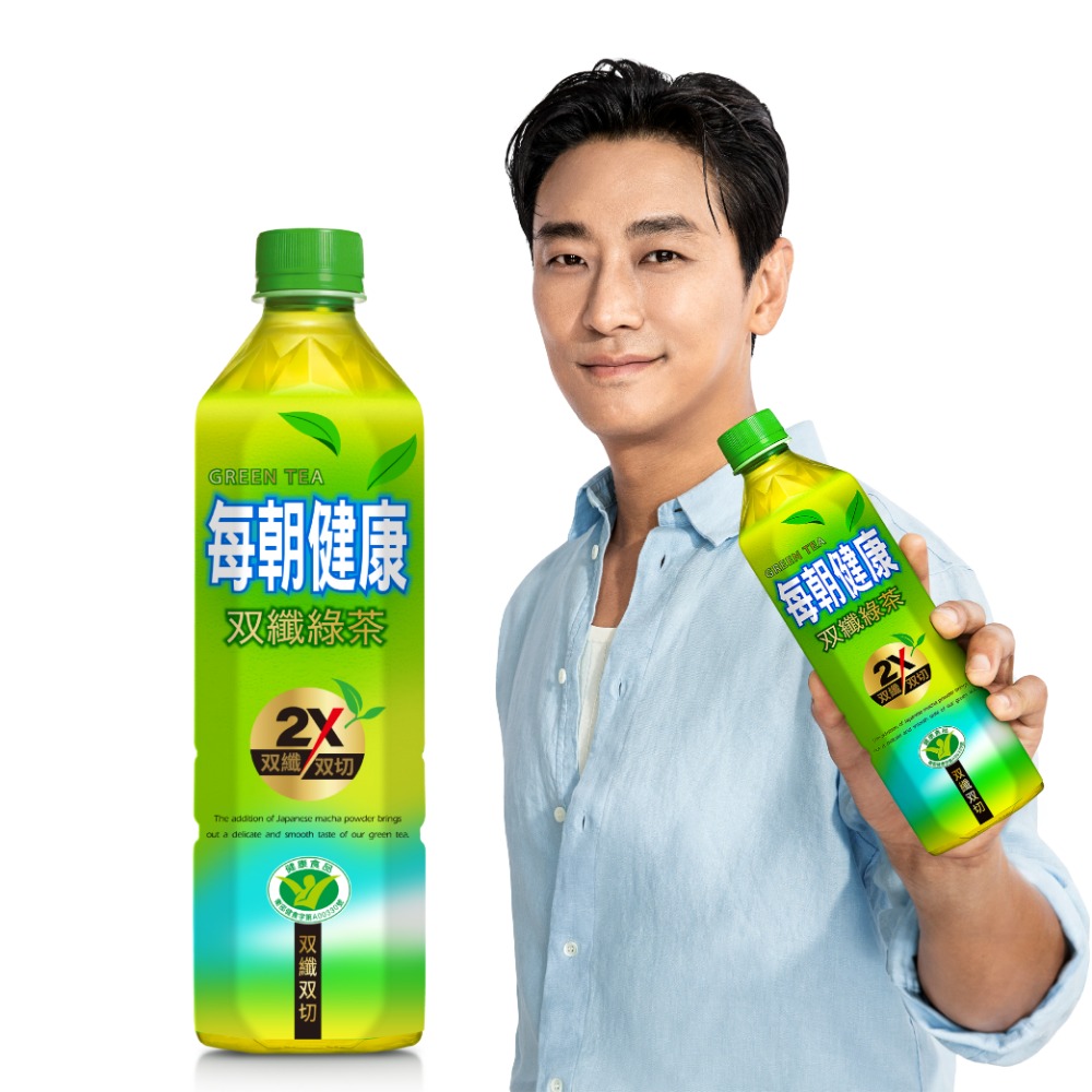 每朝健康雙纖綠茶650ml(24入/箱)