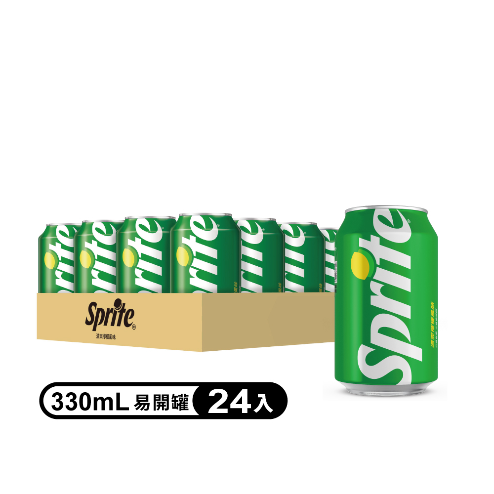 雪碧 汽水易開罐330ml(24入x2箱)
