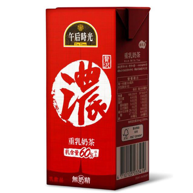 《光泉》午后時光 重乳奶茶(濃) 330ml(24入/箱)