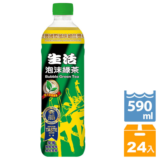 NuLife 生活 泡沫綠茶590ml(24入/箱)