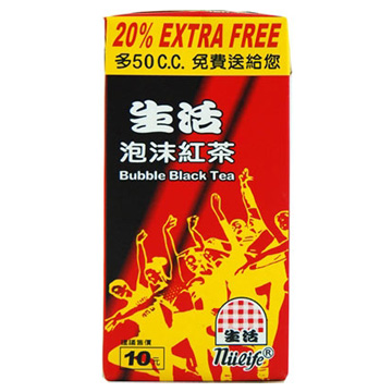 生活 泡沫紅茶300ml(6入)
