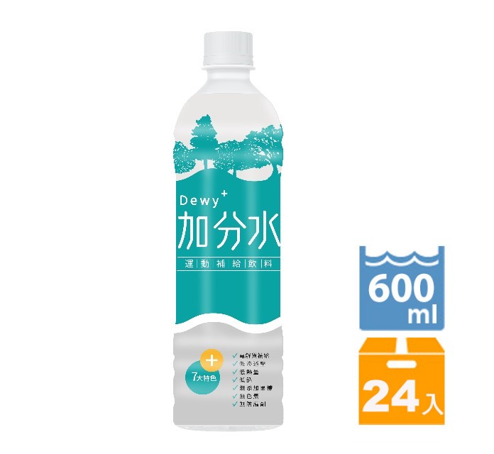 NuLife 生活 加分水Dewy+運動補給飲料600ml(24入/箱)-TQF微笑標章