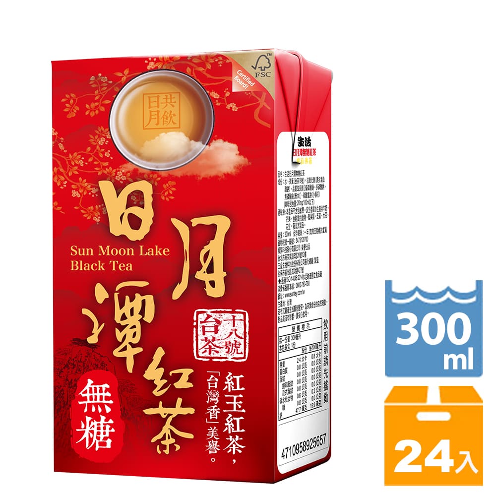 NuLife 生活 日月潭無糖紅茶(300mlx24入)
