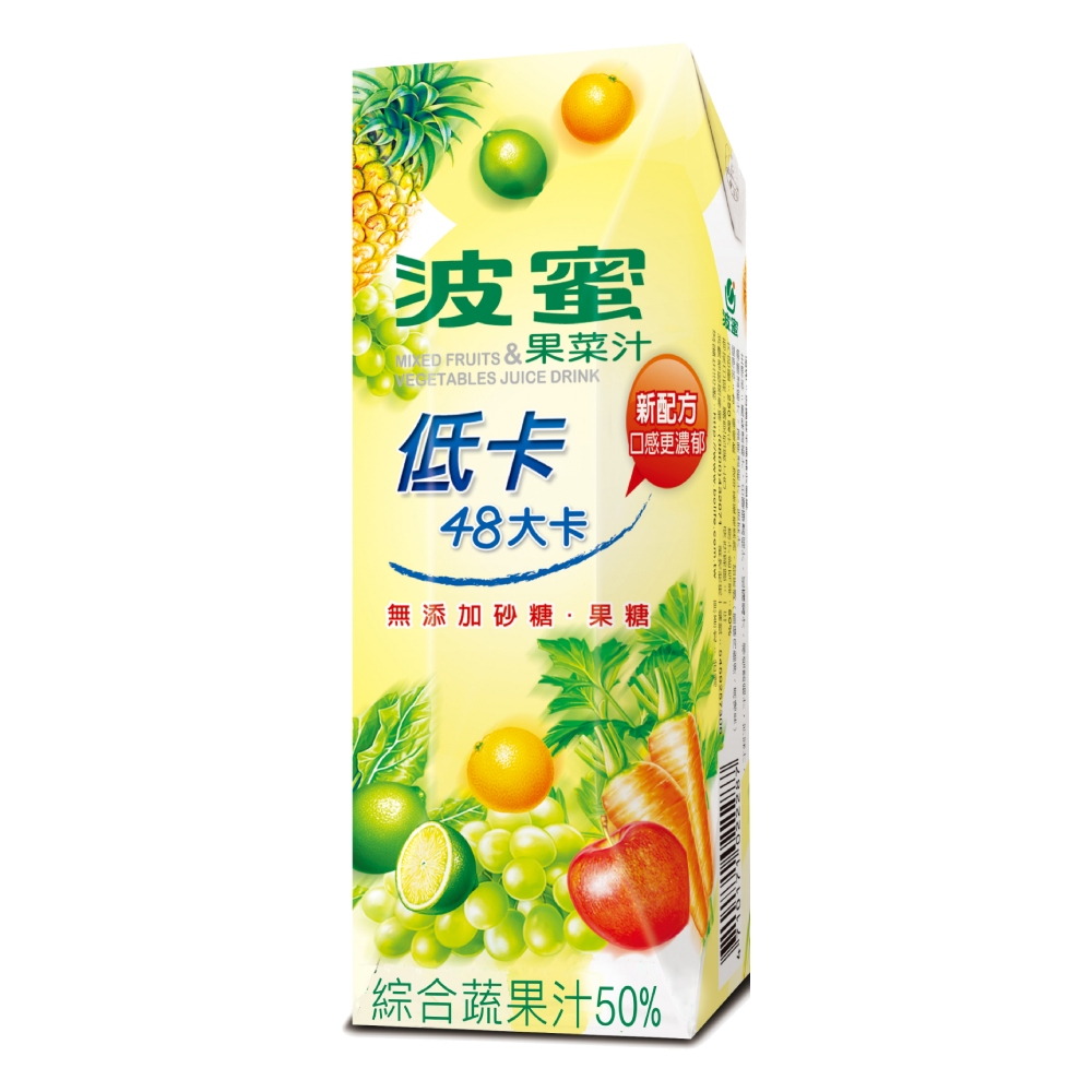 波蜜低卡果菜汁250ml (6入/組)