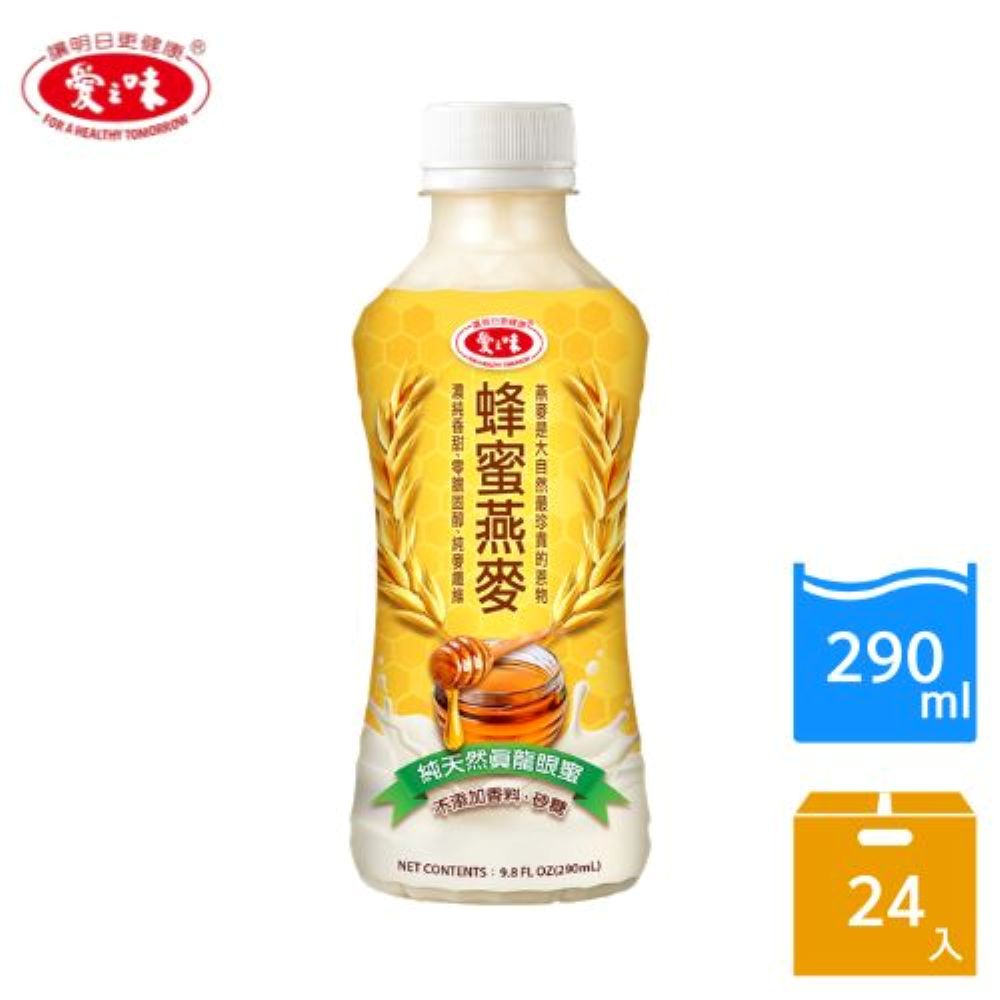 蜂蜜燕麥(290ml x 24入/箱) 使用純天然龍眼蜜