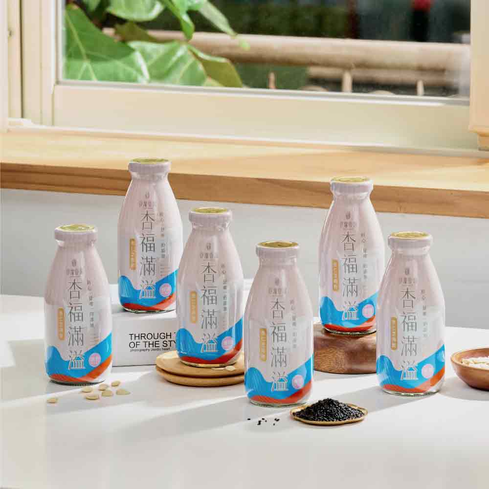 谷溜谷溜 杏福滿溢(無糖杏仁芝麻飲)(無禮盒)295ml*24瓶