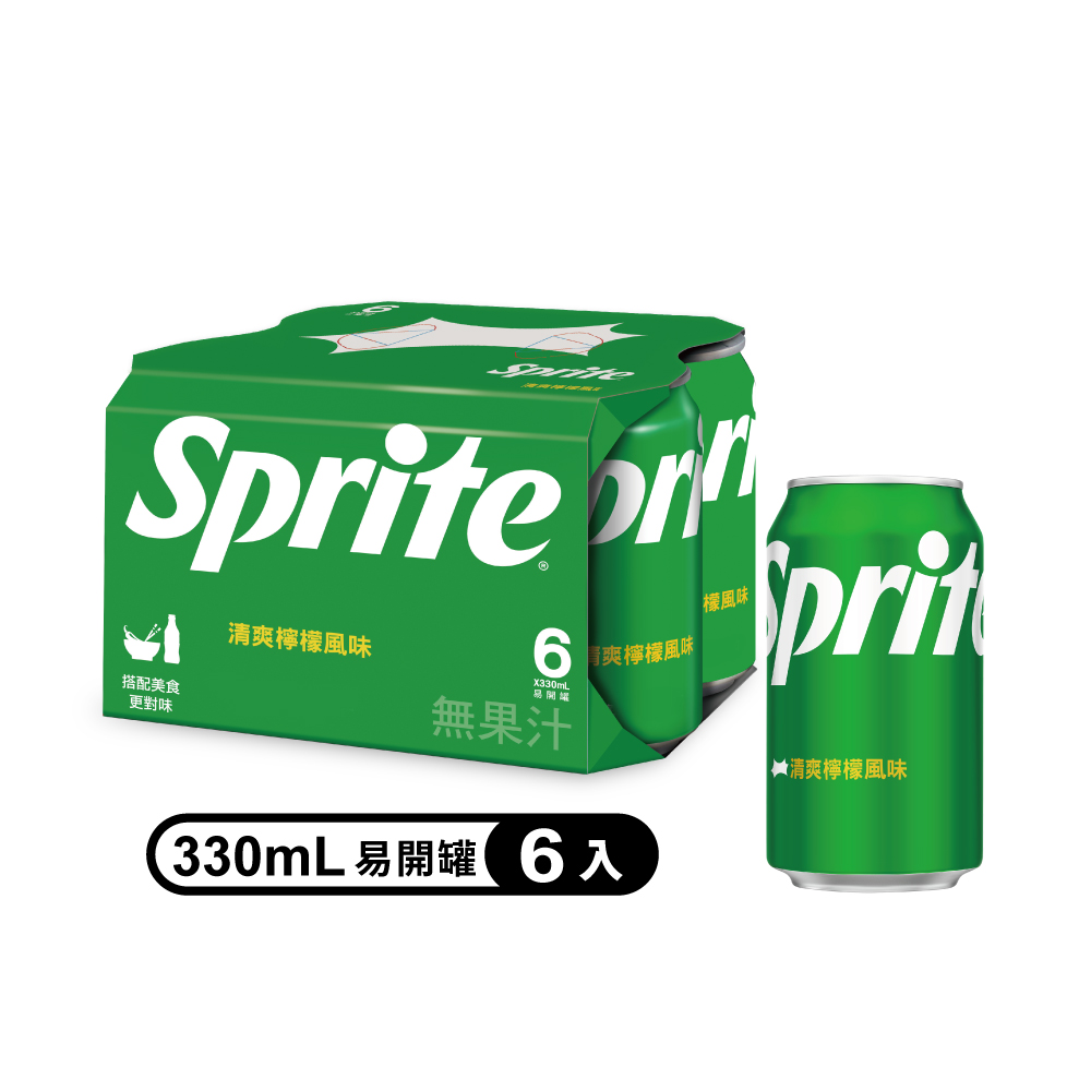 雪碧 【Sprite 】易開罐330ml(6入/組)x20組