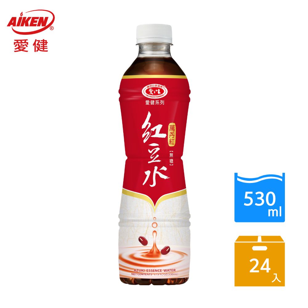 愛健 萬丹紅紅豆水530ml(24入/箱)