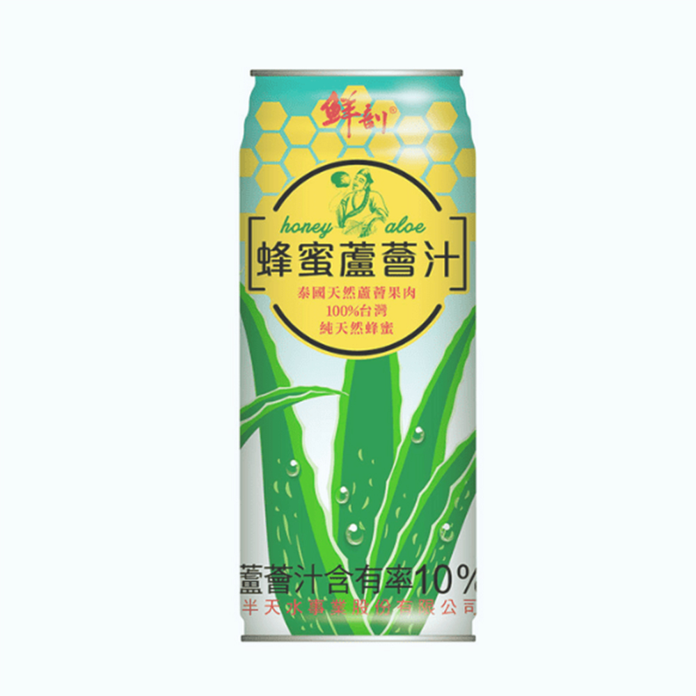 半天水 半天水 鮮剖 蜂蜜蘆薈汁(480mlx24入)
