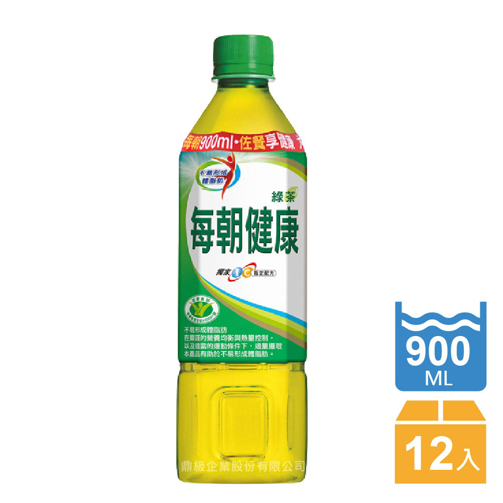 每朝健康 每朝健康 無糖綠茶900ml (12入X2箱) 大容量