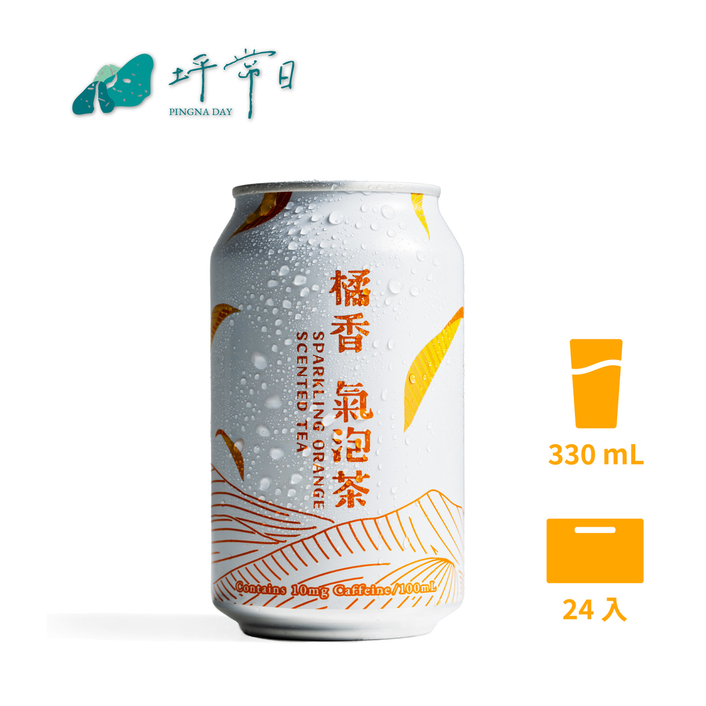 【PINGNA DAY 坪常日】無糖包種氣泡茶330mlx24入/箱