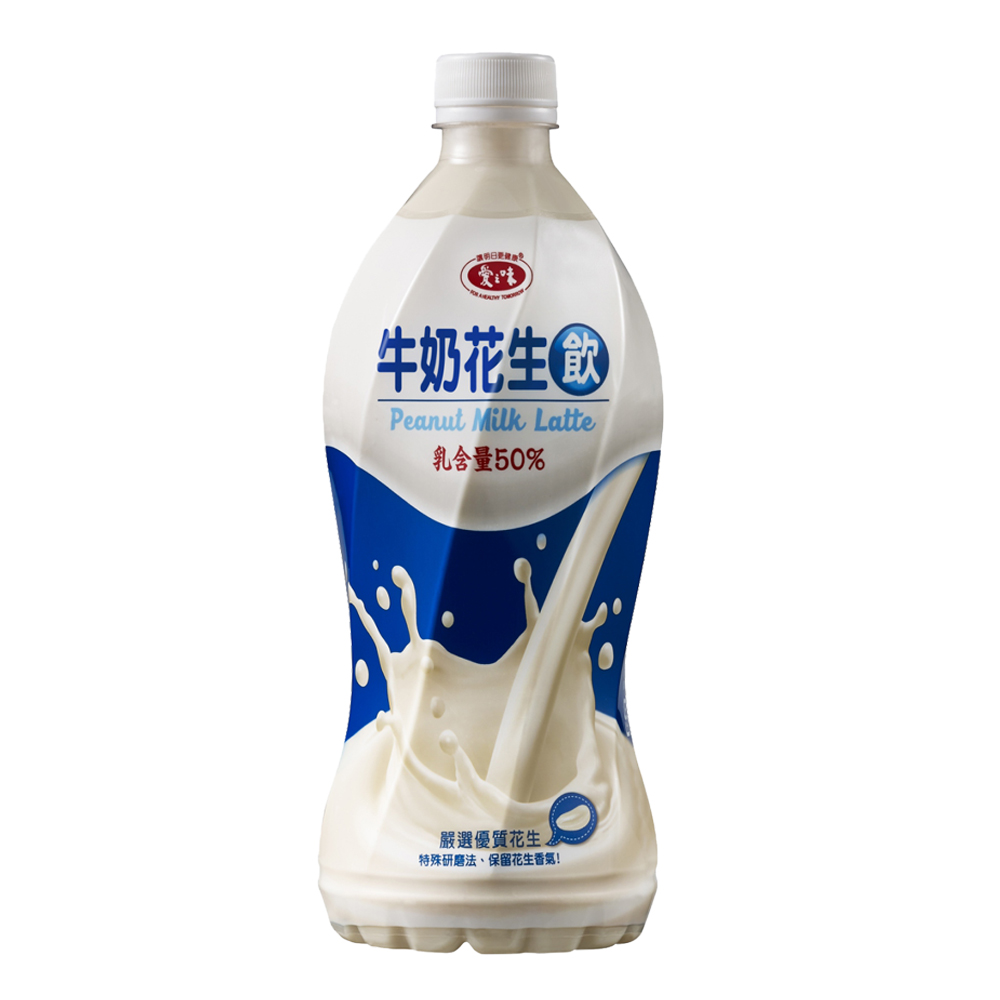 愛之味 牛奶花生飲(880ml*12入/箱)