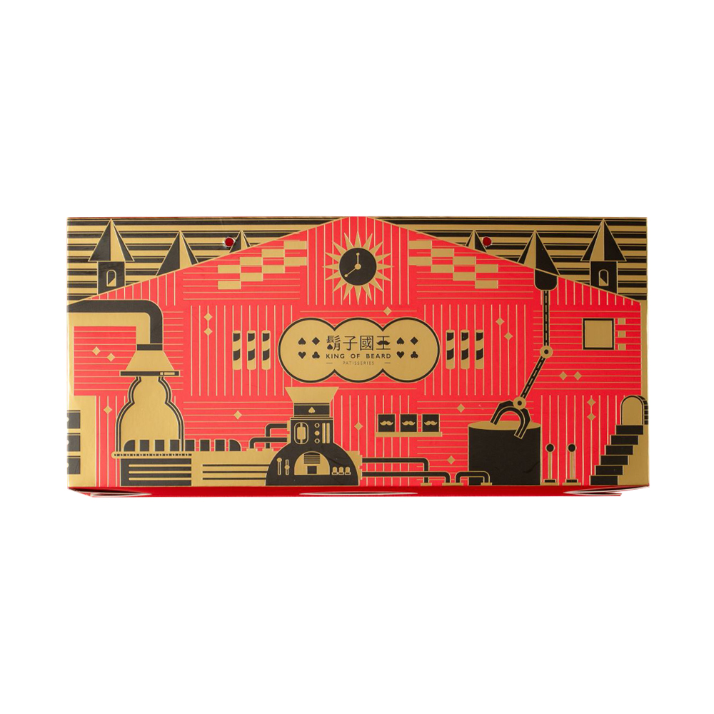 King Of Beard 鬍子國王 國王法式廚房手提禮盒(3入輕巧罐裝)_奶油+醬香手炒肉鬆+巧克力