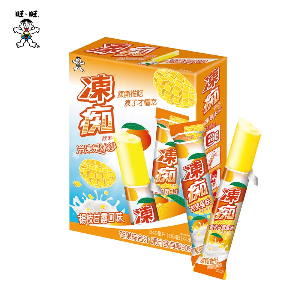 旺旺凍痴飲料(楊枝甘露口味) 85ml*4支/盒- PChome 24h購物