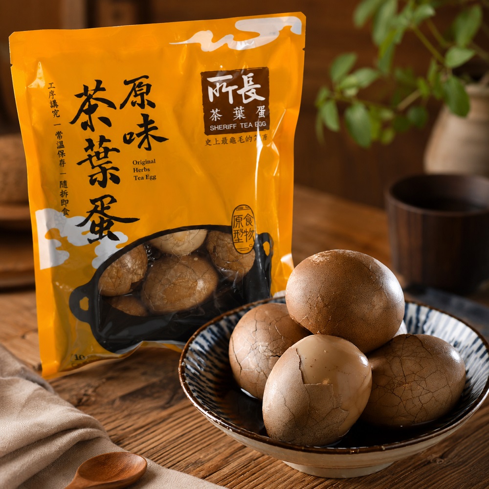 所長茶葉蛋 原味茶葉蛋10顆/包x10包(單顆含7g蛋白質 健身 高蛋白 登山 快速補給 中元普渡)
