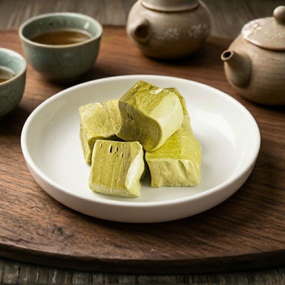 Wu Tsang 無藏茗茶 【無藏嚴選】台灣包種綠茶牛奶糖100g/大圓罐裝*3罐(罐色隨機)