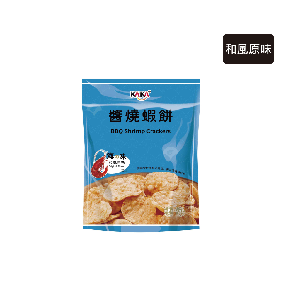 kaka 醬燒蝦餅 40g (和風原味)箱購10入