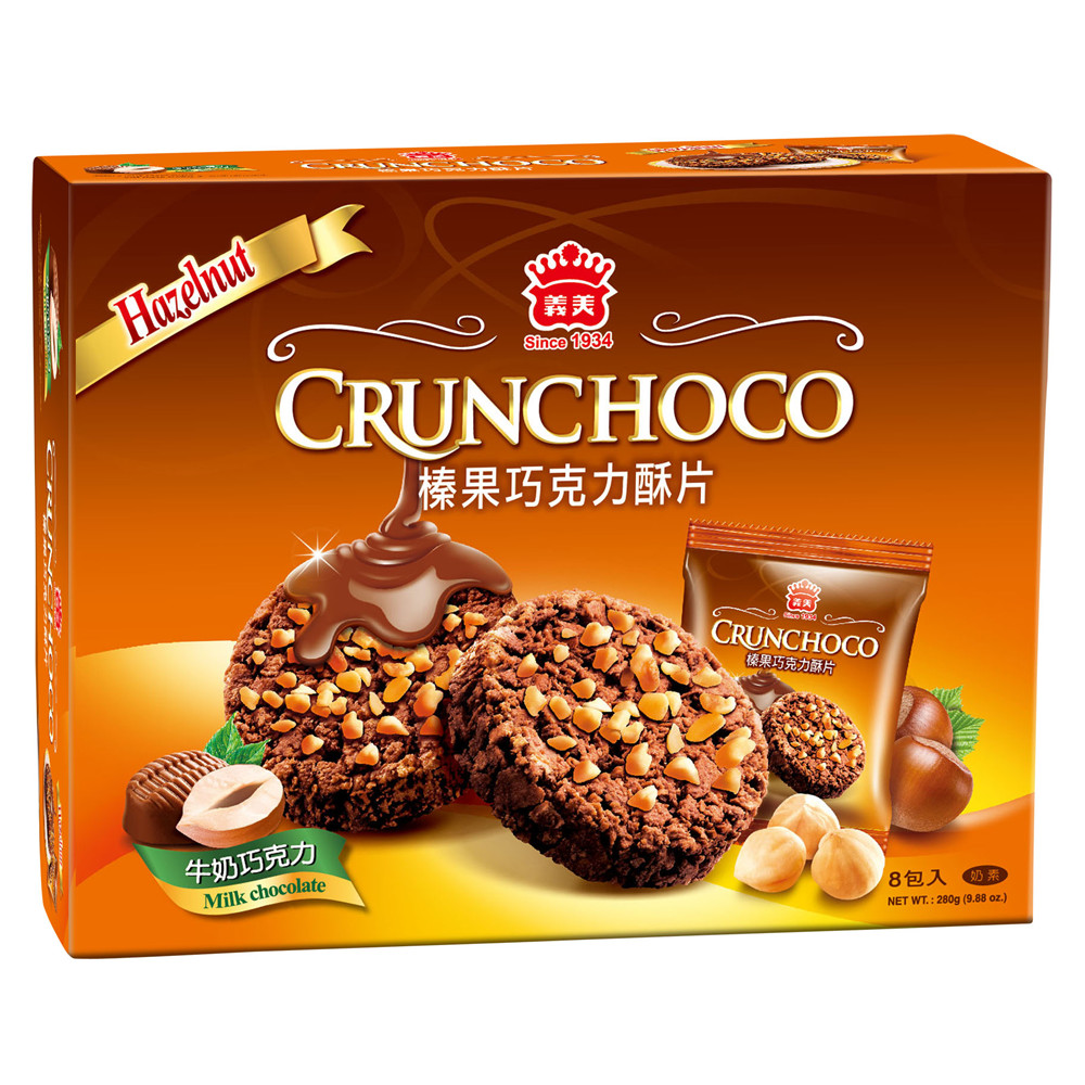 義美榛果巧克力酥片280g