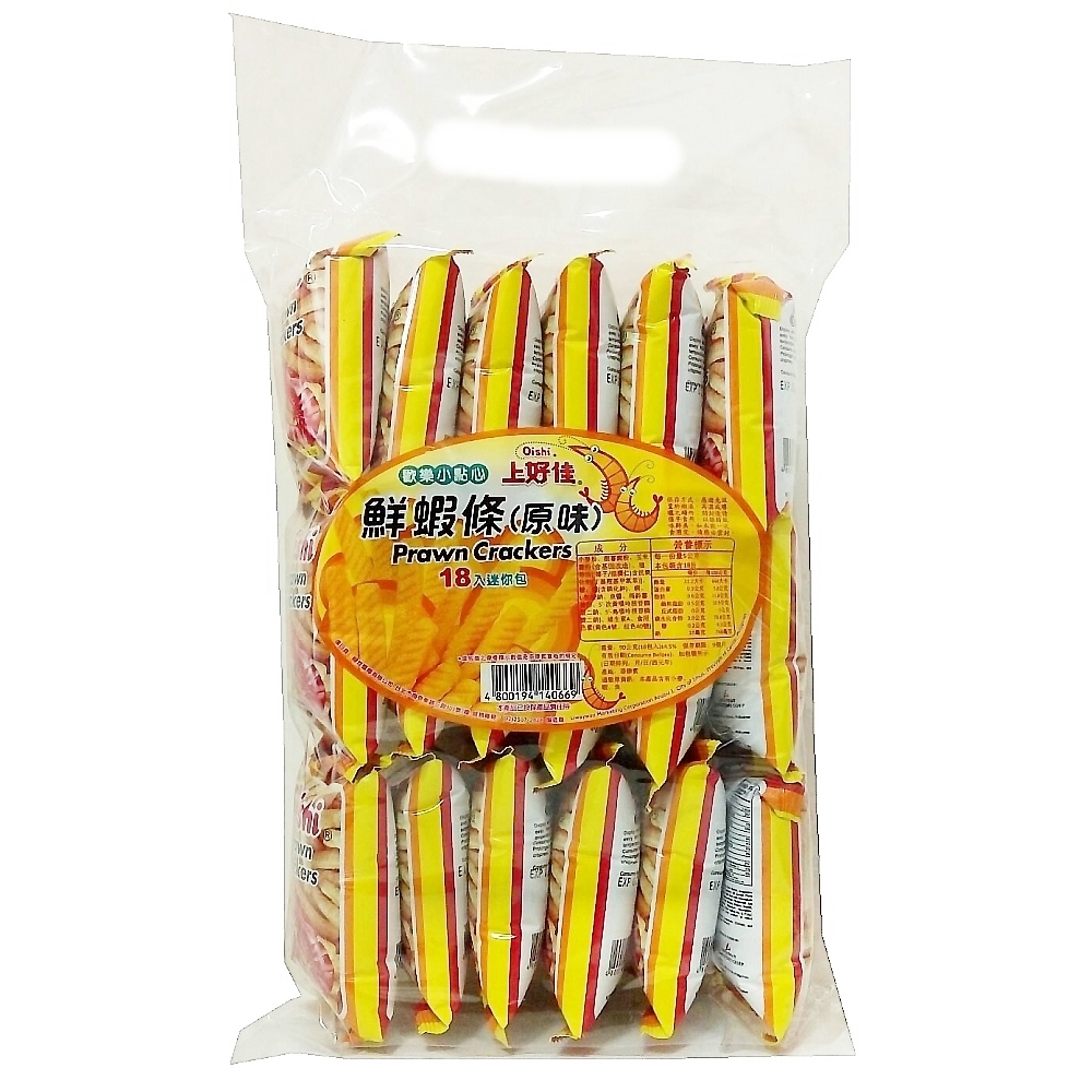 上好佳 原味鮮蝦條 90g(18小包)