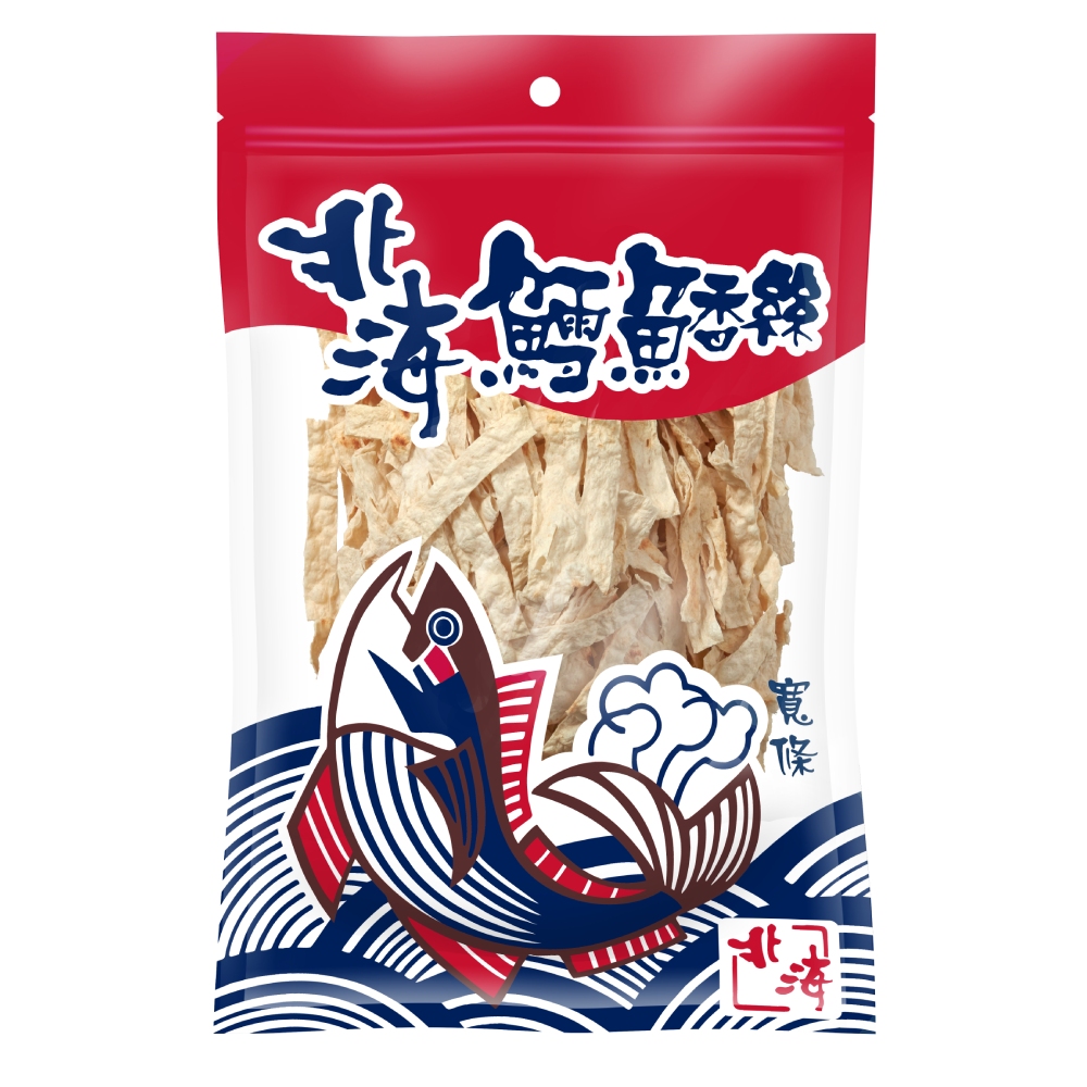 北海 鱈魚香絲 (寬條)212g x4包