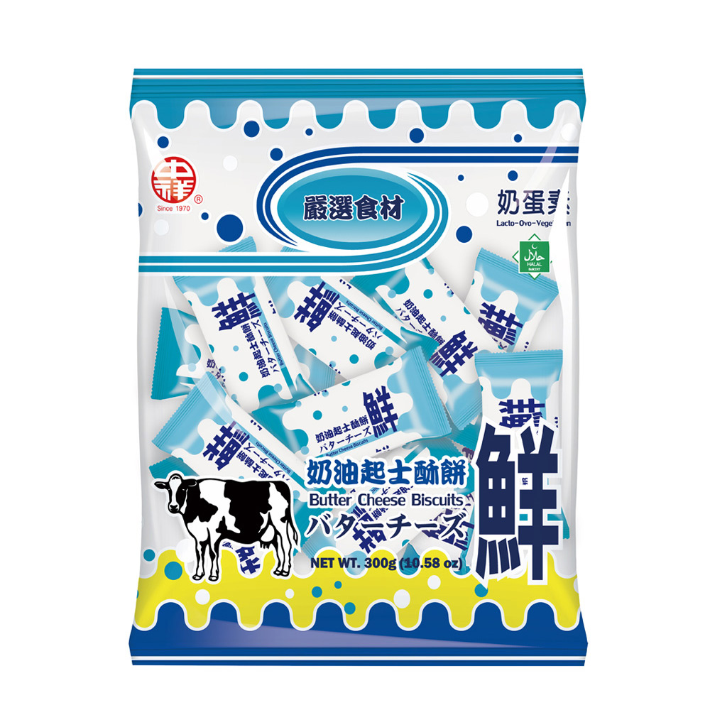 【中祥】奶油起士餅乾量販包(300g)