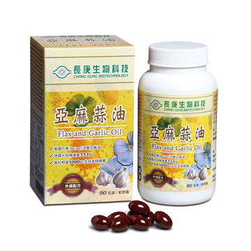 長庚生技 亞麻蒜油(90粒/瓶)